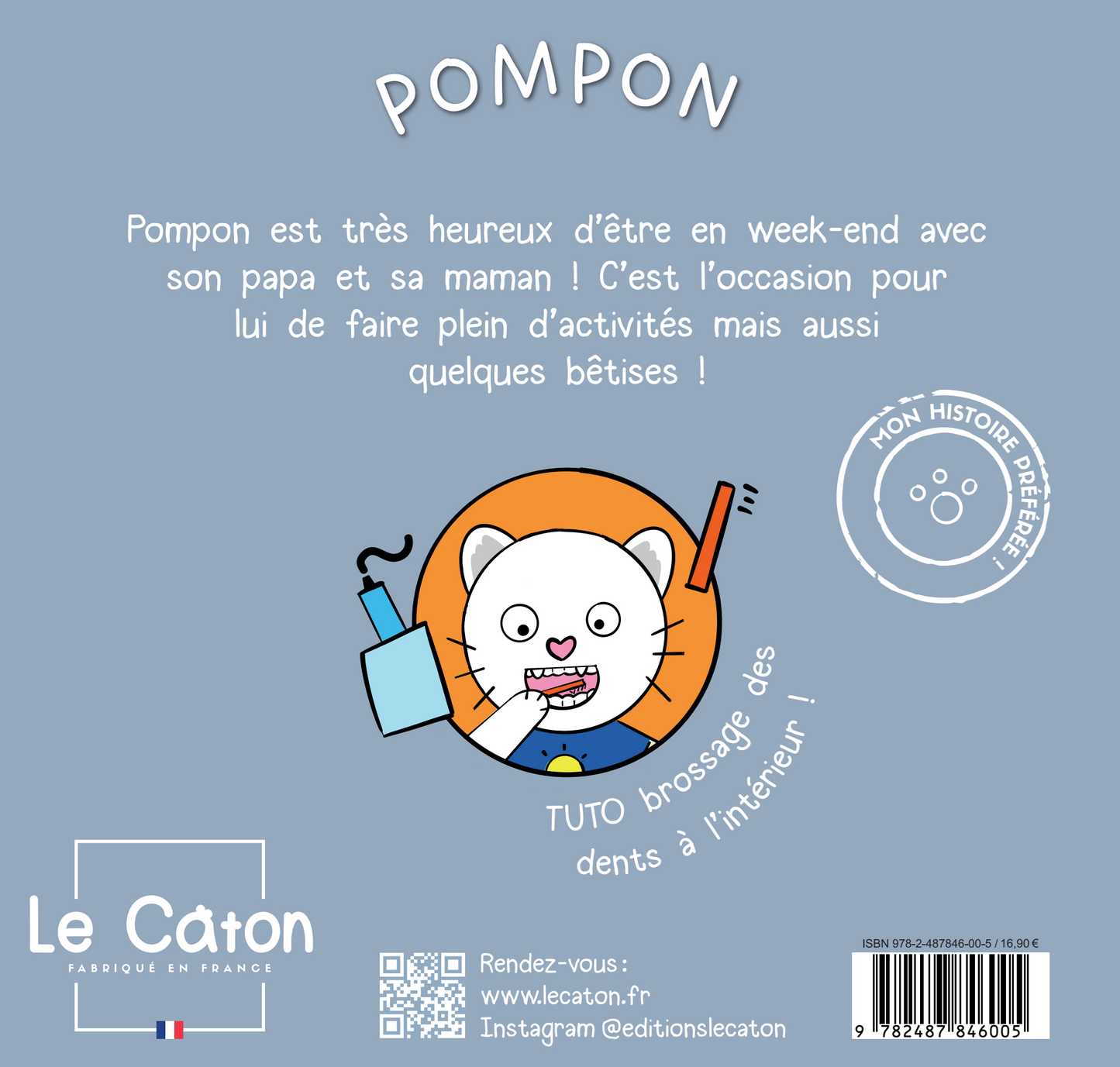 Album illustré Pompon fait des bêtises !